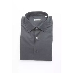 Robert Friedman Black Cotton Men's Men's Shirt